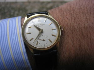 Vintgae Patek Philippe Calatrava 96 18k 18kt yellow gold enamel dial cal. 12-400