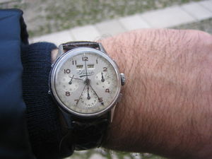 vintage Bovet triple calendar chrono chronograph dato compax Valjoux 72c