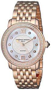 Frederique Constant Women's FC303WHF2PD4B3 Rose Gold-Tone Stainless Steel Wat...