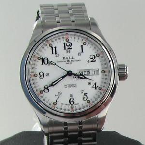 Ball NM1058D-S3J-WH Trainmaster 60 Seconds 40mm Steel Watch NWT $2199