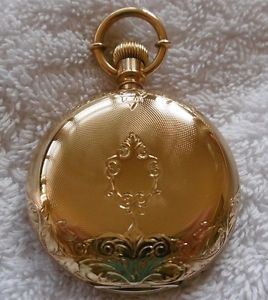 E HOWARD & CO.  18k G SIZE LADIES  H/C WATCH  E.H. & CO. MARKED CASE  1879
