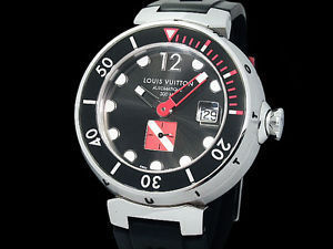Auth LOUIS VUITTON Tambour Diving Q103A SS Auto Men's Watch(S A46670)