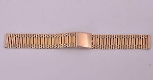 Vintage 14K Rose Gold 30 Grams 1940's Watch Band with Deployment Buckle