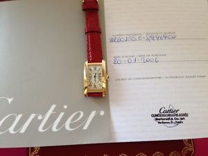 Cartier Tank Americaine Lady in Oro Giallo 18kt ref.W2601556. Scatola e Garanzia
