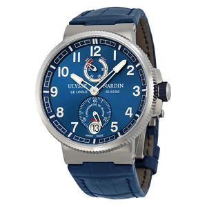 Ulysse Nardin Marine Chronometer Blue Dial Mens Watch 1183-126-63