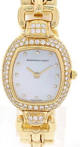Femmes Audemars Piguet Audemarine 18K YG Diamant cadran MOP C87818