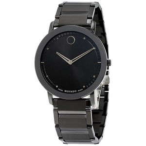 MOVADO Sapphire Black Dial Black PVD Stainless Steel Men's Watch