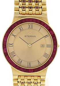 Vintage Para Mujer Eterna Amphitheater 18K YG & rubí 160.7484.68