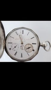 RARE JOHN BEESLEY Swiss Carved Pocket Watch Engraved Deer Movement Compass 1859