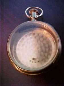 WALTHAM 14K OPEN FACE CHRONOGRAPH POCKET WATCH CASE