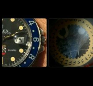 VINTAGE RARE ROLEX GMT 1675 DISC ARABIC WRITTEN  NOS parts ARAB UAE FALCON