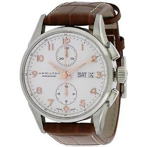 HAMILTON HERREN-ARMBANDUHR ARMBAND LEDER GEHÄUSE EDELSTAHL AUTOMATIK H32576515