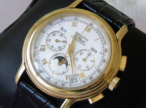 ZENITH  EL PRIMERO CHRONOMASTER ORO 18K CALENDARIO E FASI LUNARI COME NUOVO