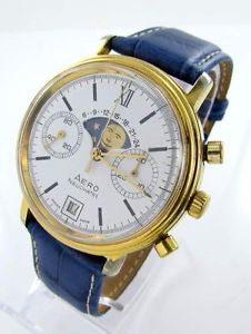 AERO NEUCHATEL MONTRE POUR HOMME CHRONOGRAPHE PHASE LUNAIRE