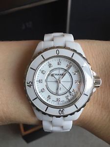 Chanel J12 Watch Ceramic 33mm With Diamond Dial