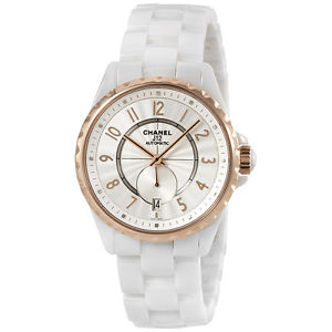 Chanel J12 Automatic White Dial Ceramic Unisex Watch H3839