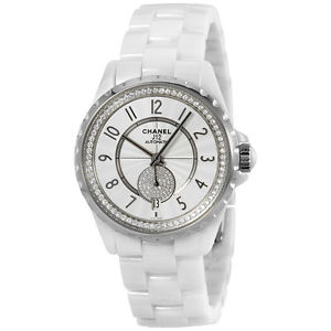 Chanel J12 White Ceramic Diamond Automatic Unisex Watch H3841