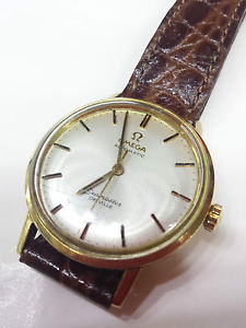 Omega Seamaster De Ville,Vintage, oro 18 Kt,1960,cal.562,automatico,cint.pelle