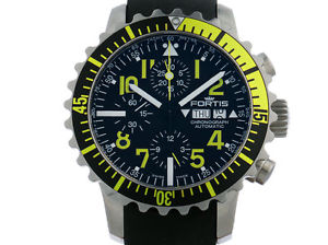 Fortis B-42 Marinemaster Chronograph Yellow Stahl Automatik 42mm