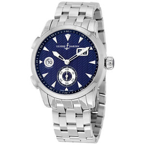 Ulysse Nardin Dual Time Blue Dial Automatic Mens Watch 3343-126LE-7/93