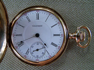 Waltham 14K Gold, 3.47oz, Antique 1906 Pocket Watch, Hunter Case, Size 16, 17J