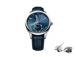 Maurice Lacroix Masterpiece Lune Rétrograde Automatic Watch, Blue, ML192