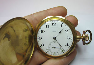 Reloj de oro bolsillo 18K ,Sirius, 3 Tapas Funcionando. Gold pocket watch