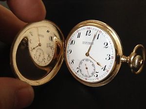 ANTIKE ULYSEE NARDIN TASCHENUHR 14K GOLD aus Privatbesitz