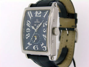 Gevril Annual Calendar Moon Phase, Blue Guilloche Dial, Ref. 5034 LTD $6995 NIB