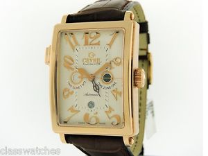 Gevril Avenue of America "Serenade" 18K Rose Gold Two Zone/GMT 5151R $29,900 NIB