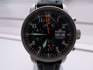 Fortis Flieger Chronograph Automatik Basiskaliber Valjoux 7750
