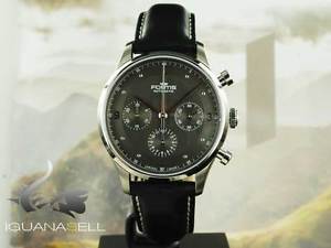 Fortis Tycoon Chronograph p.m. Automatic Watch, DD2020, Sunburst Anthracite