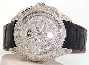 EXCEPTIONAL MEN'S STEEL GRAND MASTER WATCH WITH 6.00 CTW DIAMONDS! #E6