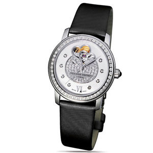 FREDERIQUE CONSTANT DOUBLE HEART BEAT DAMEN DIAMANTEN 34MM UHR FC-310DHBPV2PD6