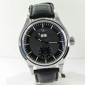 Ball Trainmaster First Flight GM1056D-L2FJ-BK Black Dial Leather LtdEd NWT $3599
