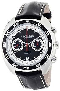 Hamilton Men's 'American Classic' Swiss Automatic Stainless Steel and Leather...