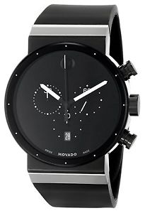 Movado Men's 0606501 Sapphire Synergy Stainless Steel Watch with Black Rubber...