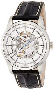 Hamilton Men's 'Timeless Classic' Swiss Automatic Stainless Steel and Leather...