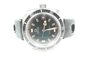 VINTAGE 1960s SOVIL ET TITUS REF 8375 DIVER WATCH. SERVICED.