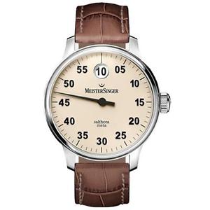 MEISTERSINGER MEN'S SINGLE HAND SALTHORA META 43MM AUTOMATIC WATCH SAM903