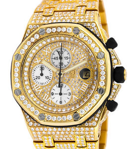 Audemars Piguet Royal Oak Offshore Yellow Gold Diamond Set  25721BA.OO.1000BA.03