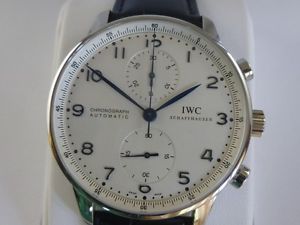 Iwc Portoghese refer. IW371417 cronografo acciaio auromatico full set