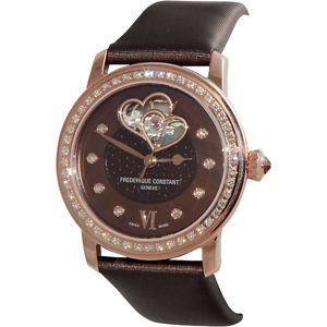 Frederique Constant Women's Ladies Automatic Brown Dial Watch FC310CDHB2PD4