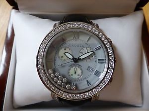 Benny & Co 4ct w Floating Diamonds Chronograph Watch