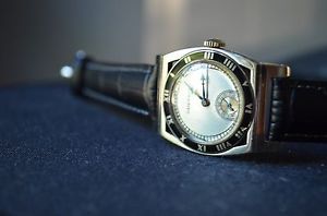 VINTAGE LATE 20's EARLY 30's HAMILTON PIPING ROCK 14 KT WHITE GOLD WRISTWATCH