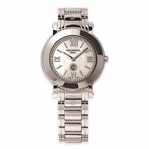 Water Resistant Ladies Womens Female Fashion 28mm Bracelet Push Button Watch