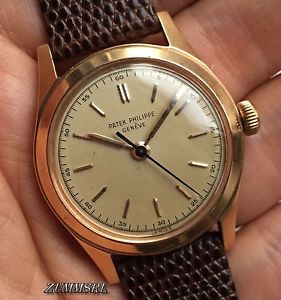 1950's Patek Philippe 18K ROSE gold calatrava reference 2483R