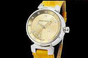 LOUIS VUITTON Tambour Genuine Dial Diamond Q121M SS Quartz Lady's Watch(S Z8021)