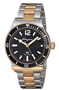 SALVATORE FERRAGAMO FF3160014 1898 Mens Two Tone New