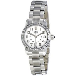 Victorinox 241057 Womens Mop Dial Analog Quartz Watch with Stainless Steel Strap